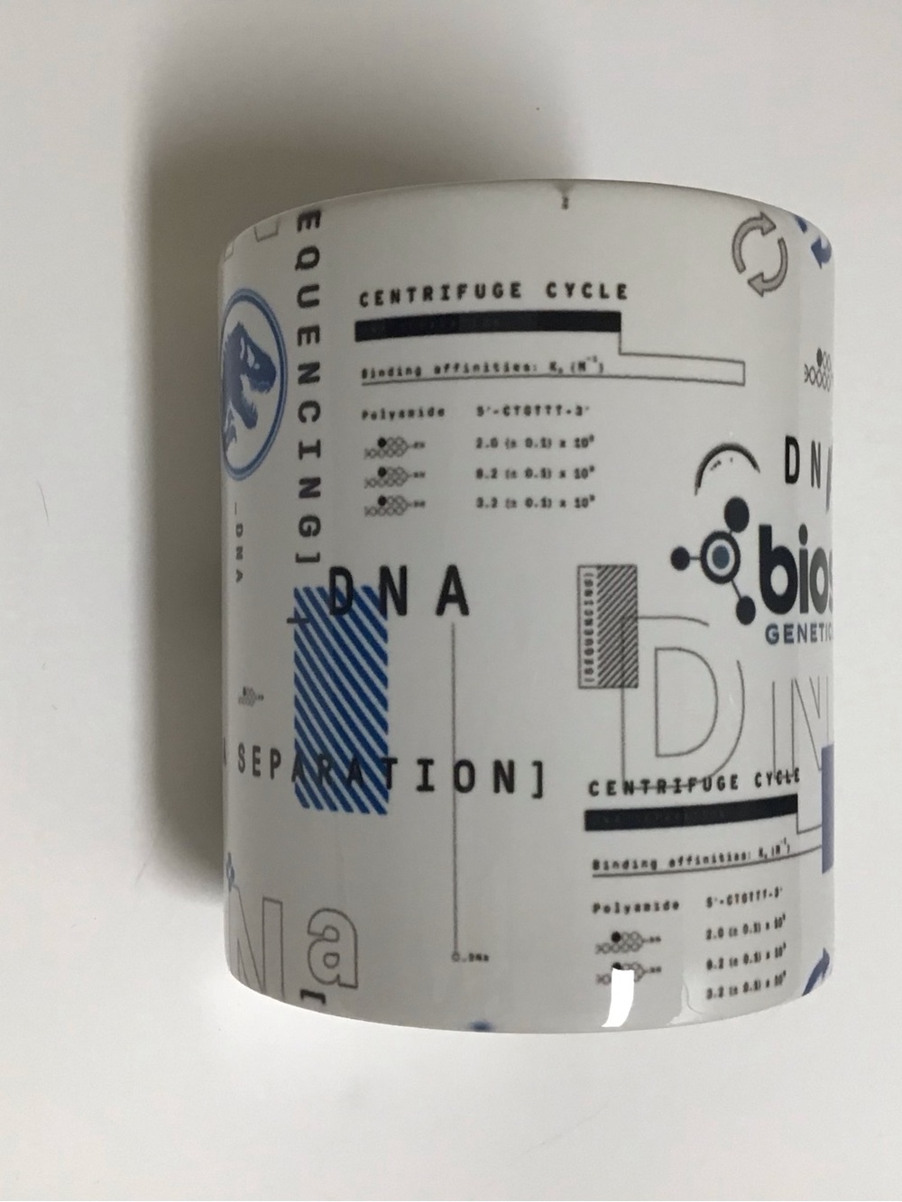 Jurassic World Coffee Mug Universal Studios Park DNA Biosyn Genetics Dinosaurs - Picture 2 of 9